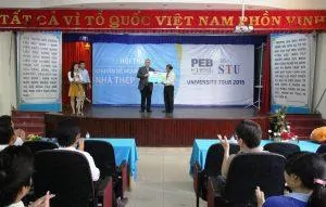 Mr. Adib Kouteili – PEB Steel Buildings Director, delivered a mock-up of pre-engineered steel building to Civil Engineering faculty