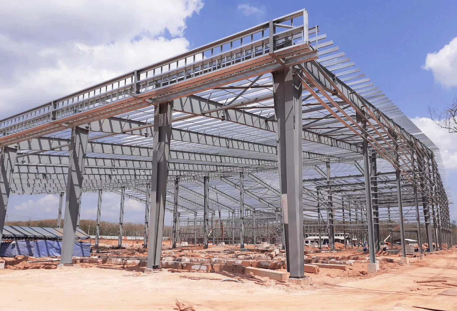 Xây dựng nhà xưởng sản xuất găng tay - Steel Structured Glove Manufacturing Factory