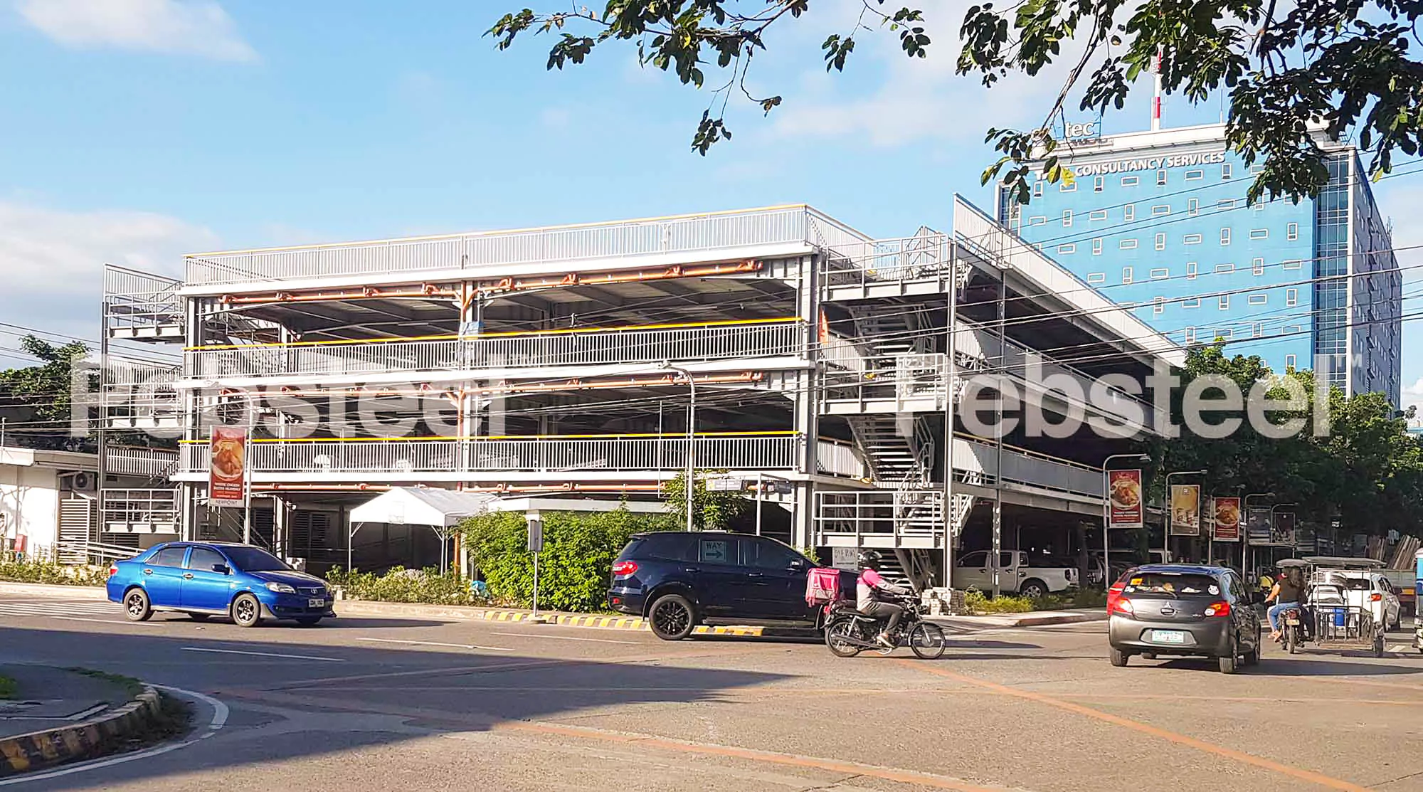 Xây Nhà Kho Giữ Xe 4 Tầng (Philippines) 2019 - 4-storey Steel Structured Parking Garage Project (Philippines) 2019