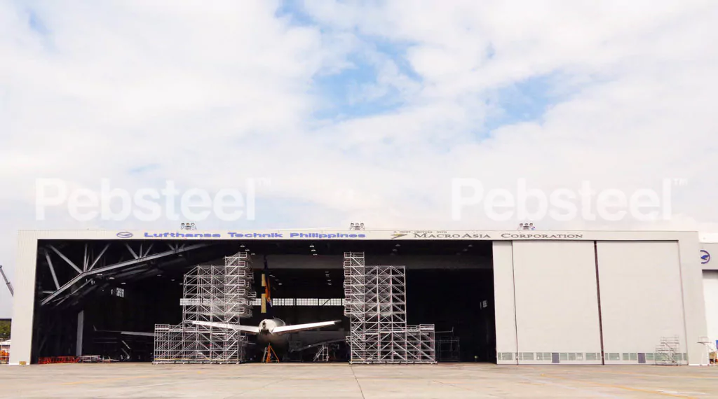 Xây dựng nhà kho chứa máy bay - Pre engineered Aircraft Hangar in Philippines