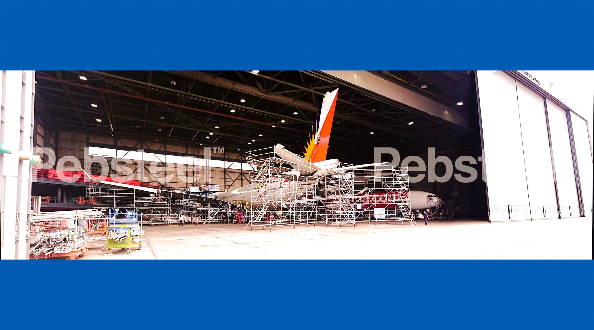 Xây dựng nhà kho chứa máy bay - Pre engineered Aircraft Hangar in Philippines