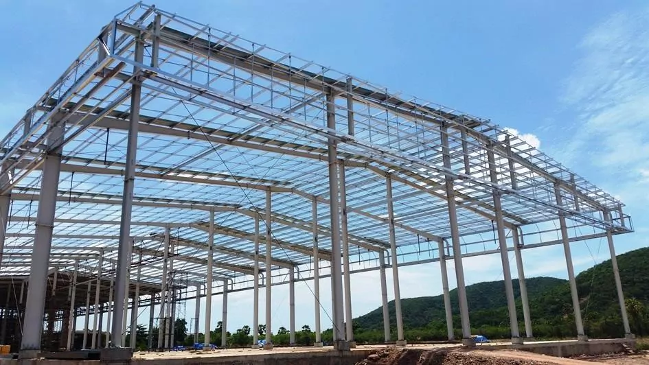PEB Steel Buildings xây dựng kho đông lạnh khung kèo thép tiền chế tại Thái Lan.