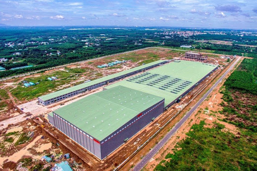 Aerial view of KENDA pre-engineered factory
