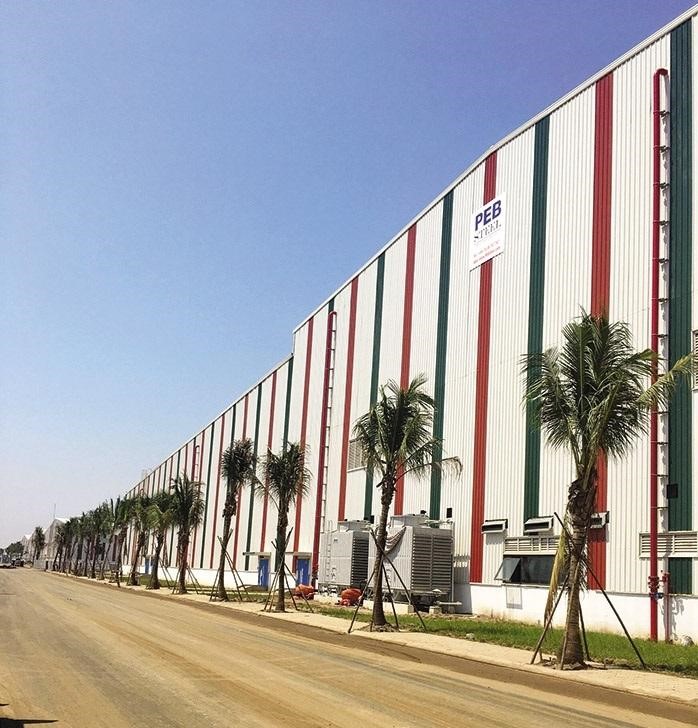 PEB Steel is the largest supplier of steel structures and structural frame for the VinFast automobile manufacturing complex