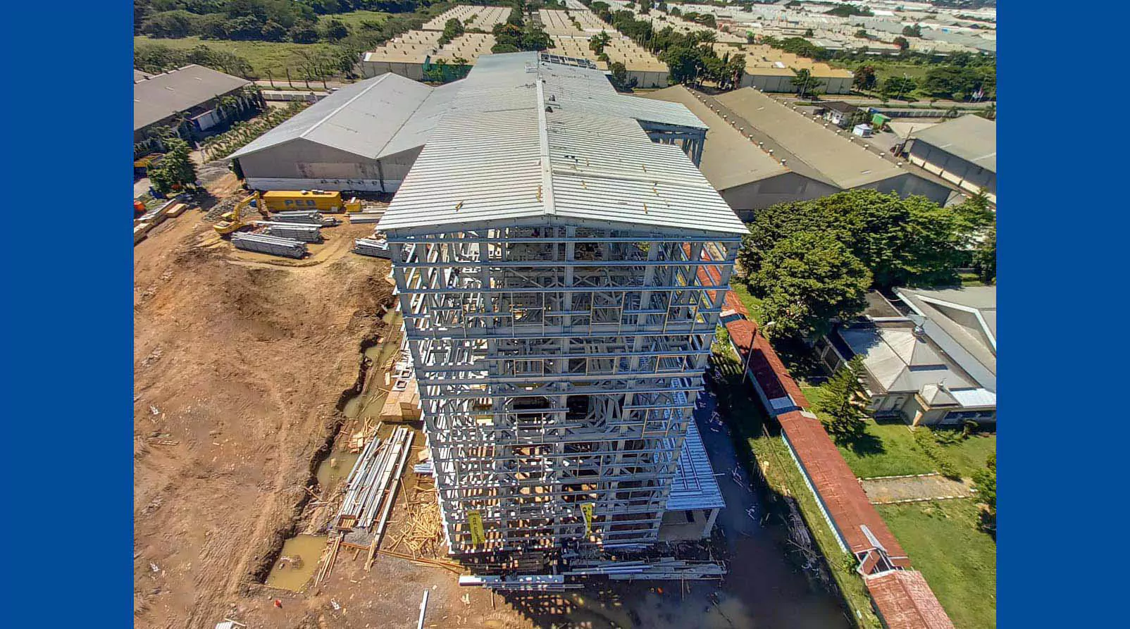 Xây Dựng Nhà Xưởng Sản Xuất Bột Mì Indonesia - Steel Structured Indonesian Flour Factory Warehouse