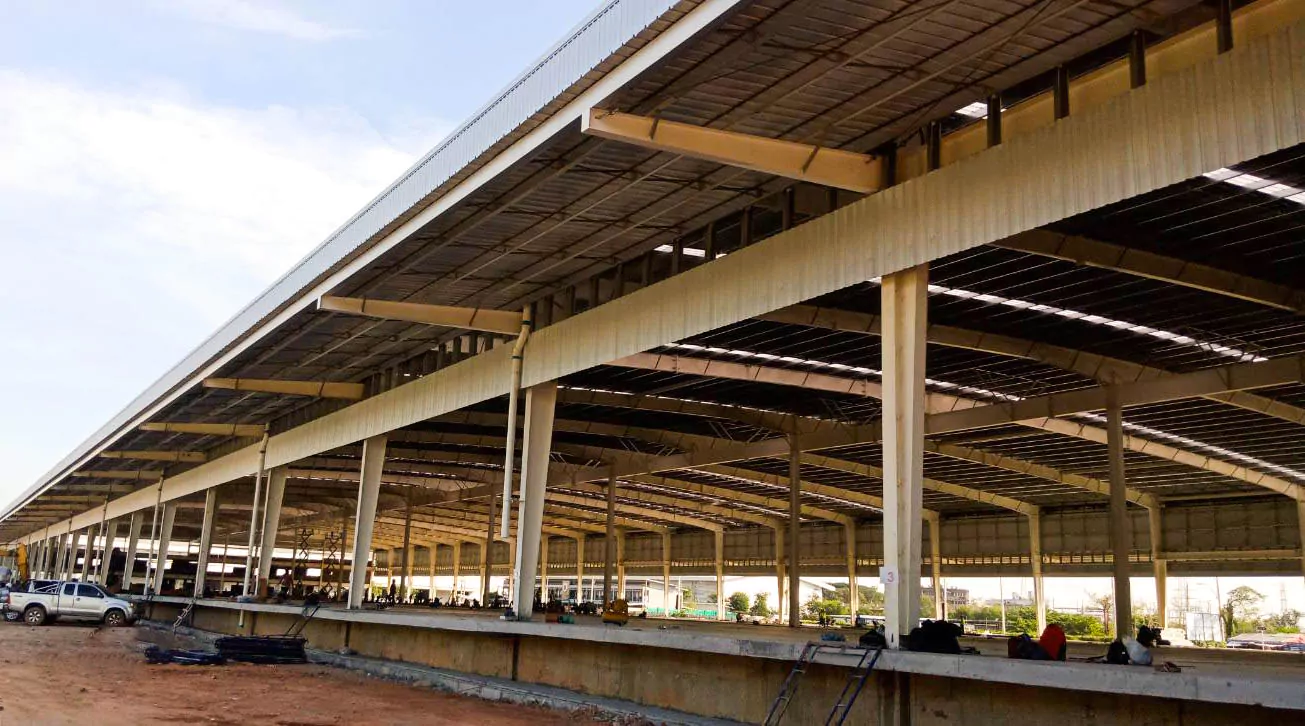 Xây nhà kho logistic ở Thái Lan - Steel Structured Logistics Center Project in Thailand