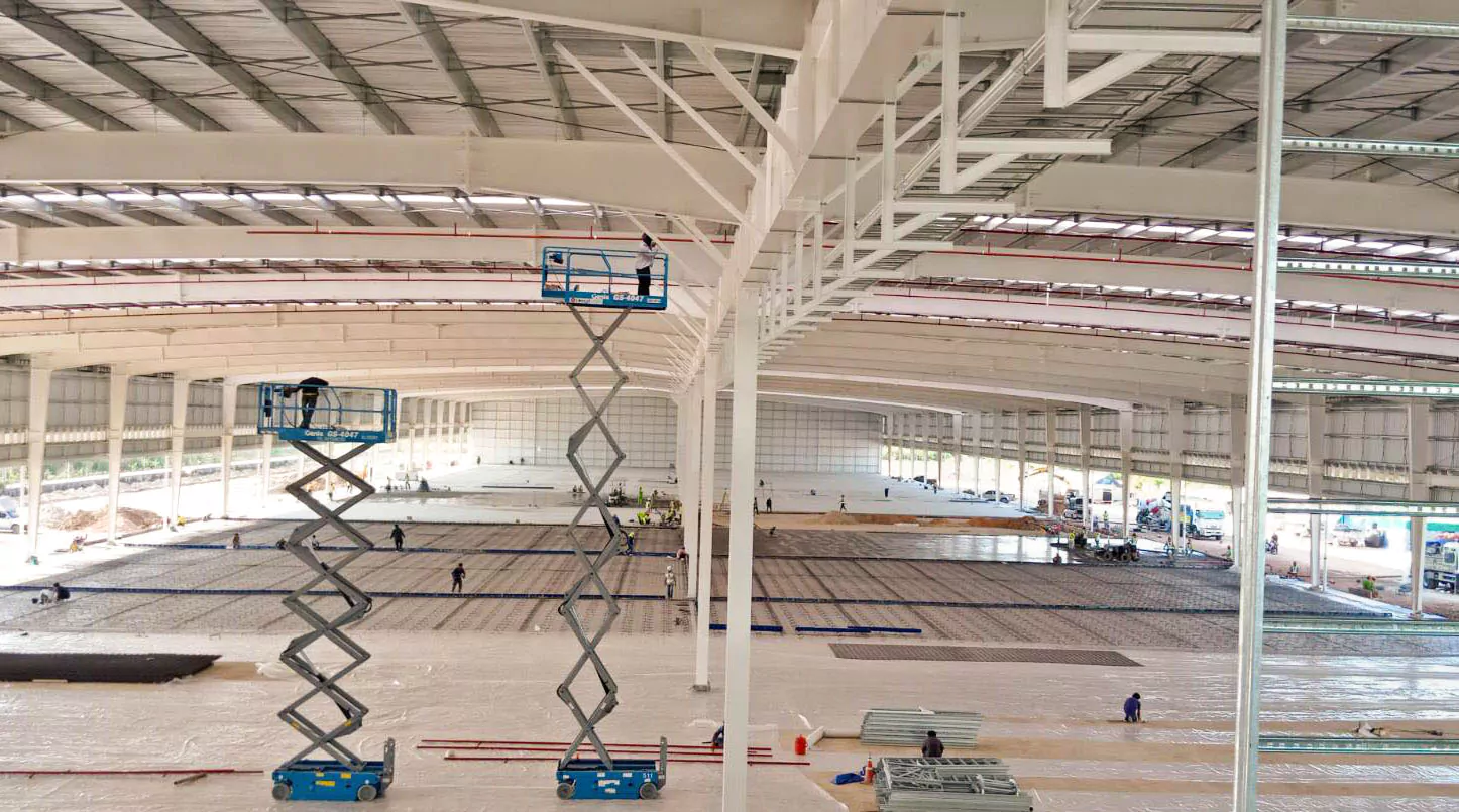 Xây nhà kho logistic ở Thái Lan - Steel Structured Logistics Center Project in Thailand