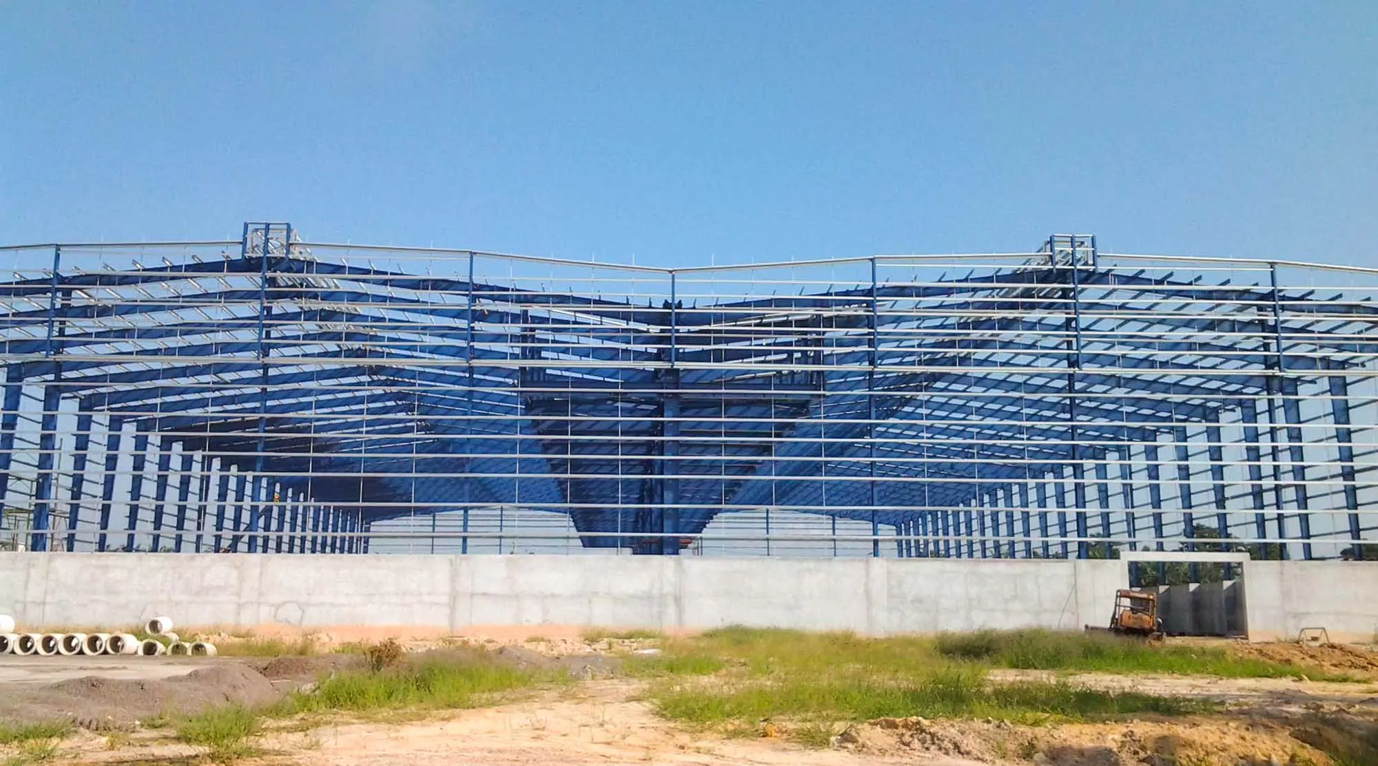 Xây nhà kho chứa nhiên liệu - Steel Structured Fuel Warehouse Project for Thermal Power Plant