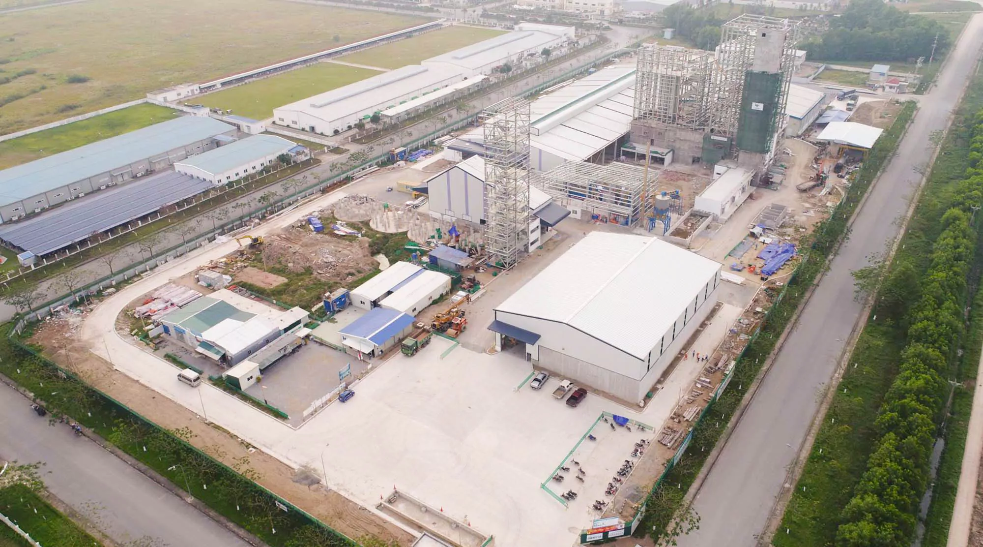 Xây Dựng Nhà Xưởng Sản Xuất Thức Ăn Chăn Nuôi (Việt Nam) 2018 - Pre Engineered Animal Feed Factory Project (Vietnam) 2018