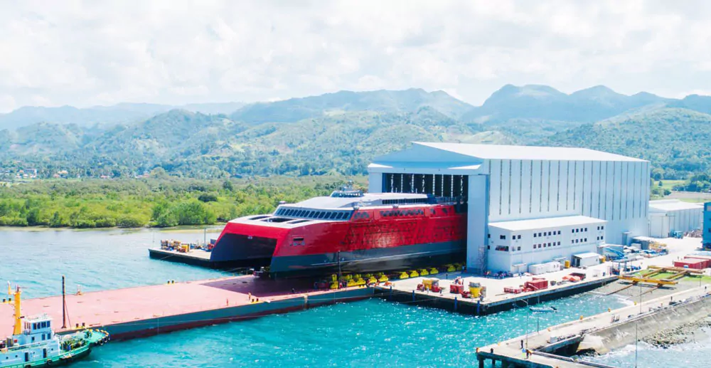 Prefab steel shipyard project