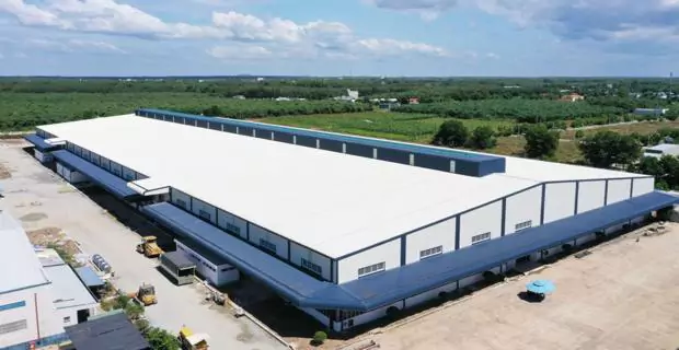 Màu PEB Blue trong nhà thép - PEB Blue in Pre Engineered Steel Building