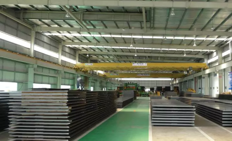 Khối lượng nguyên liệu dự trữ tại PEB Steel luôn đảm bảo tiến độ cho những dự án sắp tới