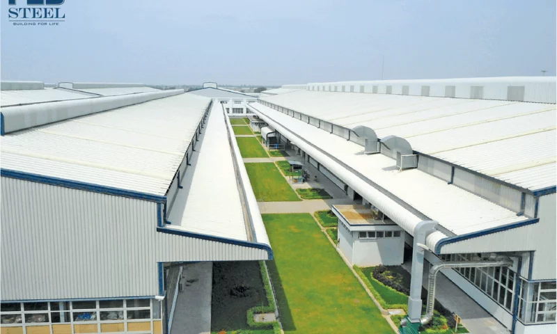 PEB Steel thi công nhà máy đạt chuẩn Công trình Xanh