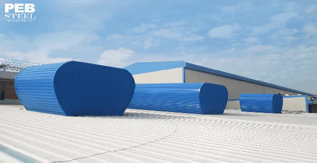 Ridge for pre engineered steel building - Thông gió đỉnh mái trong nhà thép tiền chế