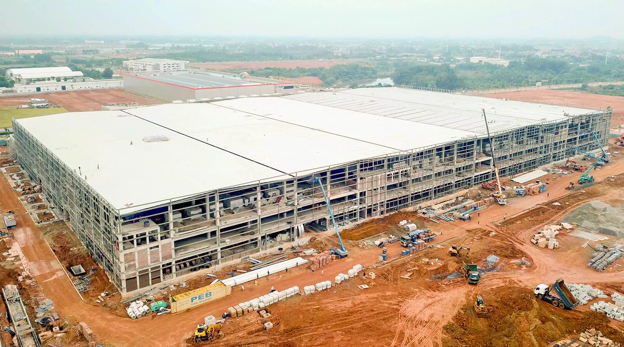 Xây dựng nhà xưởng Sản Xuất Thiết Bị Điện Tử - Steel Structured Electronic Equipment Factory