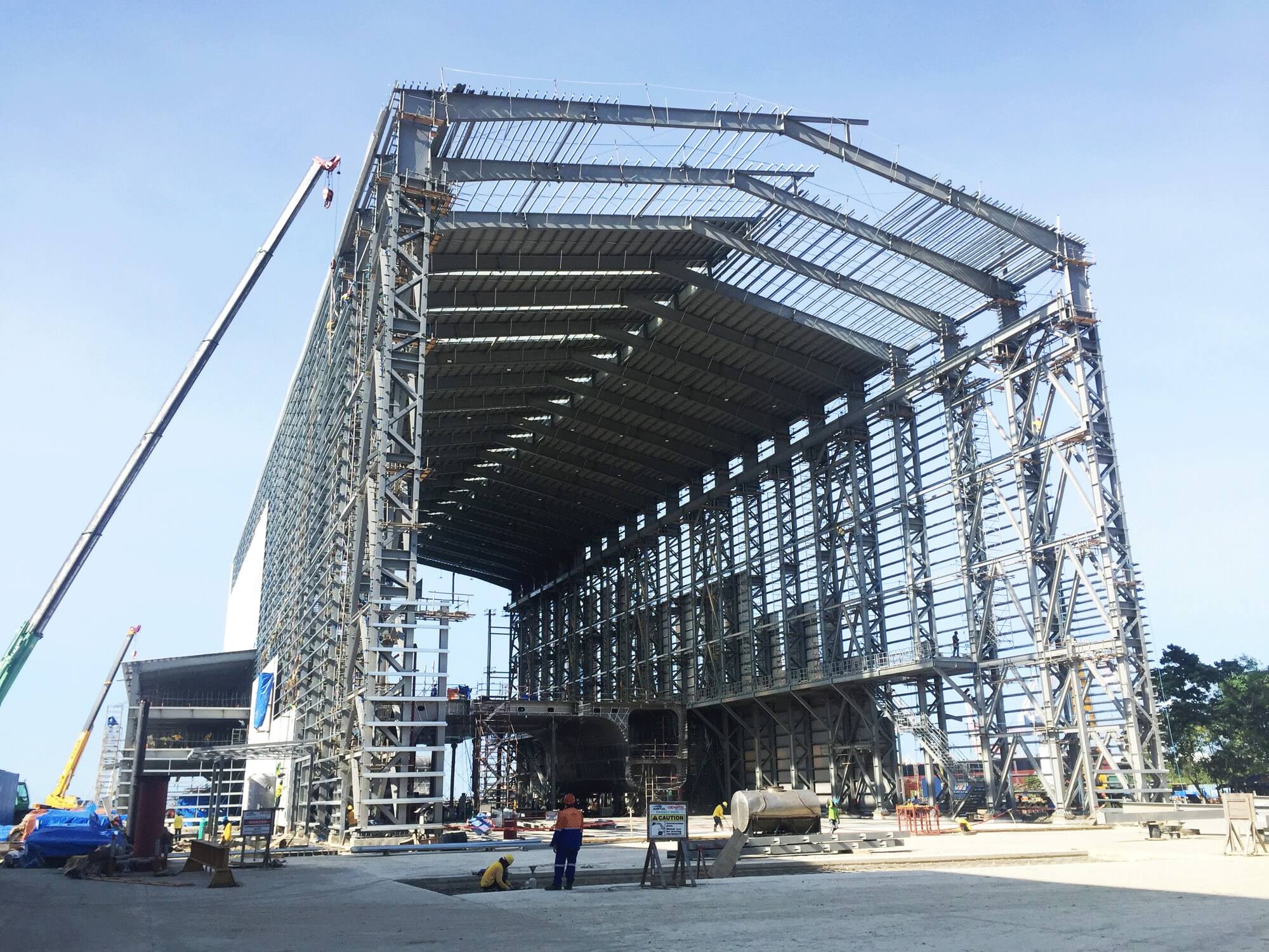 Công trình Xưởng Đóng Tàu (Philippines) do PEB Steel thi công