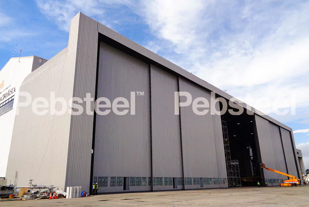 Xây dựng nhà kho chứa máy bay - Pre engineered Aircraft Hangar in Philippines