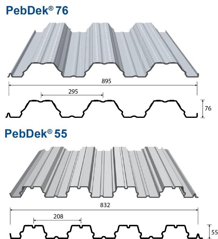 Hai loại tôn sàn deck của Pebsteel
