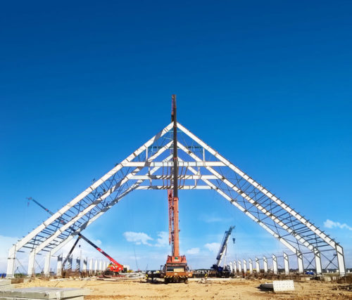 prefabricated steel building project