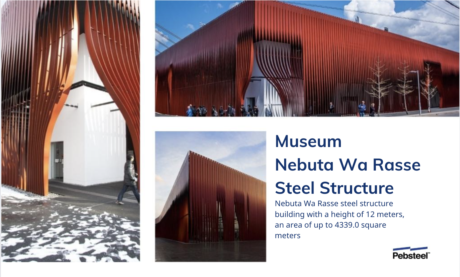 Nebuta Museum is made from steel frames