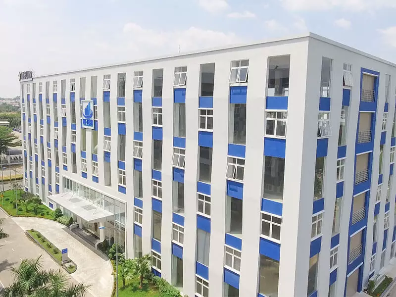 Illustration of multi-storey industrial building design