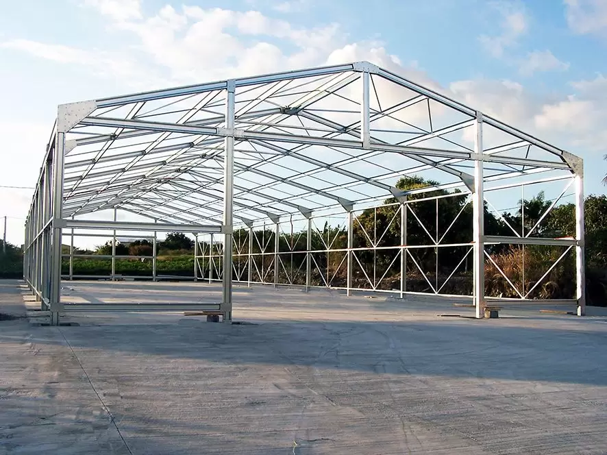 Small-scale steel fabrication frame (Source: Internet)