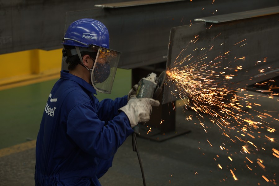 Image of Pebsteel - a steel fabricator that manufactures durable materials, integrating with steel buildings under construction