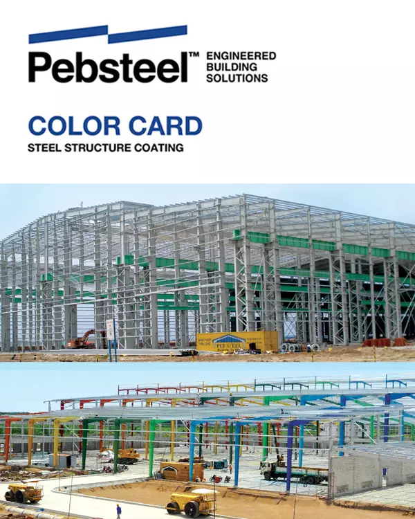 Color card for pre engineered steel building