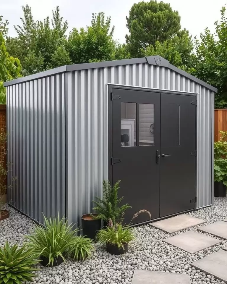 Small-scale steel warehouses used as garages (Source: Internet)