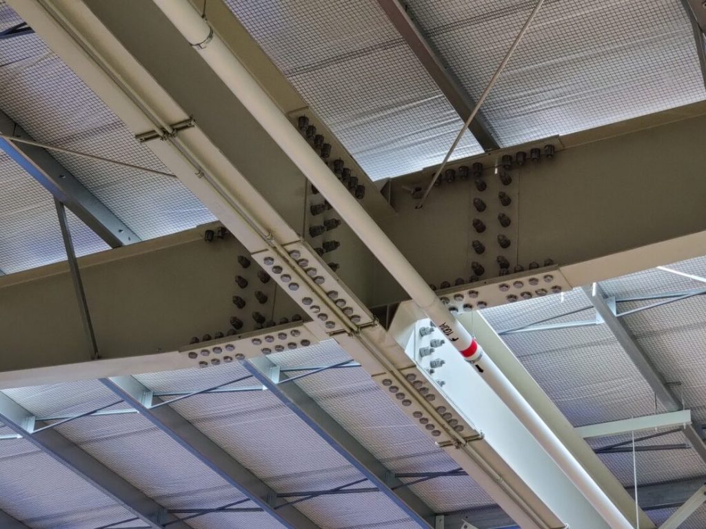 Plate girders are integrated beams consisting of two flange plates welded onto the web plate to form an I-shaped section