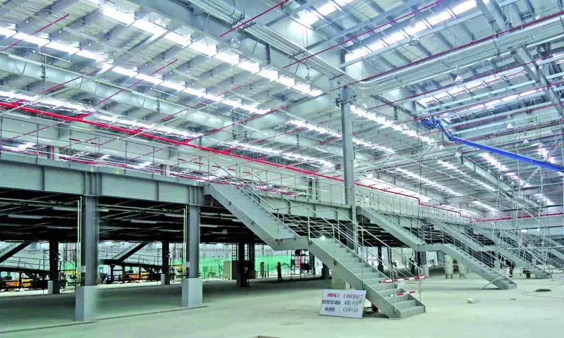 Fire prevention for warehouse construction