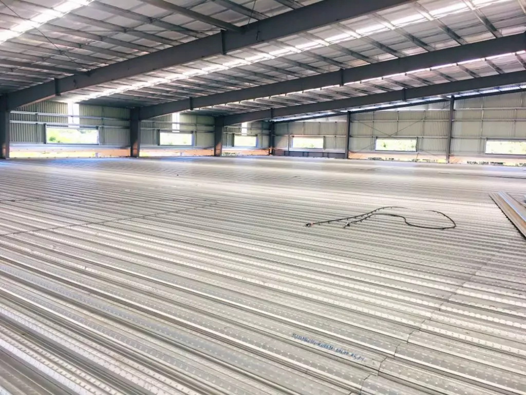 Subsurface of PebDek Deck floor panels from Pebsteel