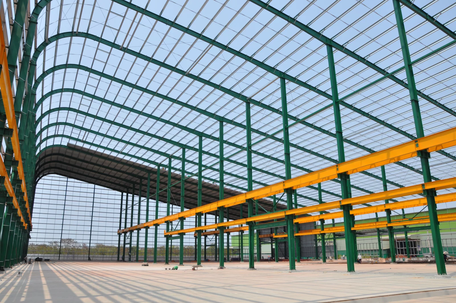 Cranes and winches in pre-engineered steel building construction