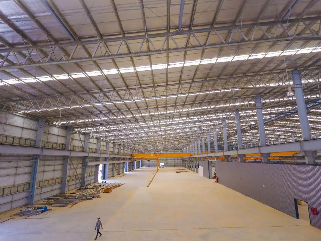 Pebsteel's PebHybrid rafter optimizes space efficiently