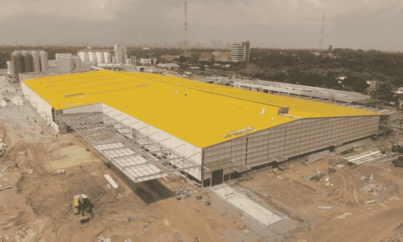 prefab steel brewery construction