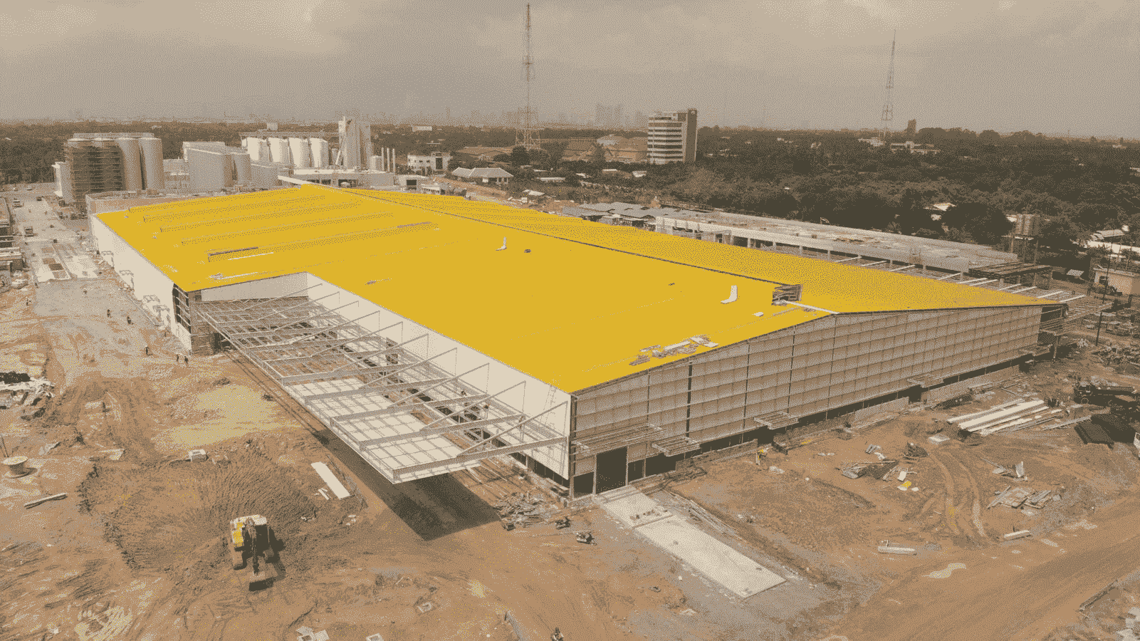 prefab steel brewery construction