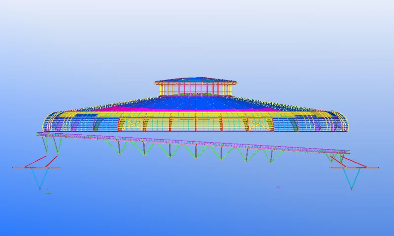 Steel structure design process of pre-engineered building