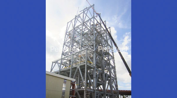 The animal feed factory in the Philippines, which is constructed by Pebsteel in 2017