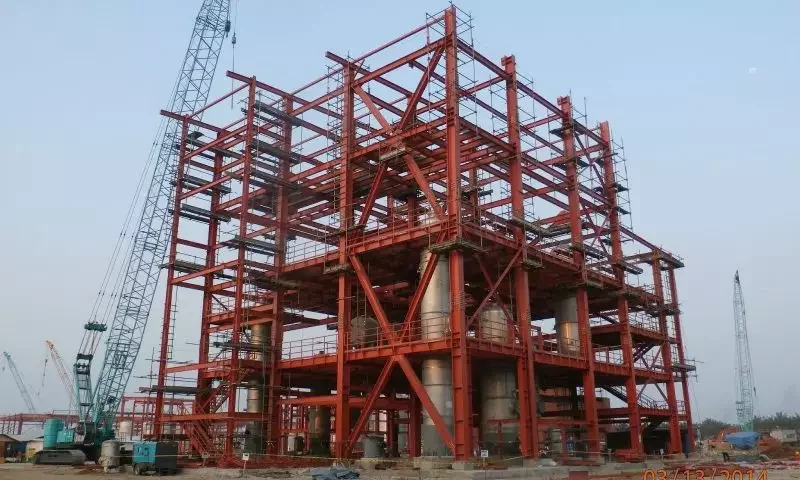 Detailed structure of steel structures in factory construction