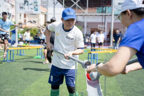 Các đội Pebsteel cùng nhau vượt thử thách team-building với tinh thần đồng đội và sự phối hợp ăn ý Sportday 2025 pebsteel