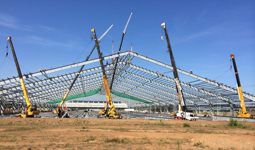 Manufacturing Plants Utilizing Steel Structures