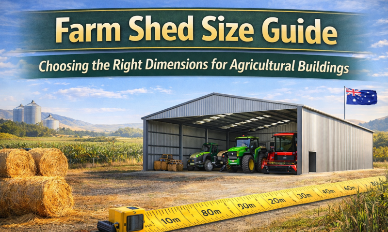 farm shed size