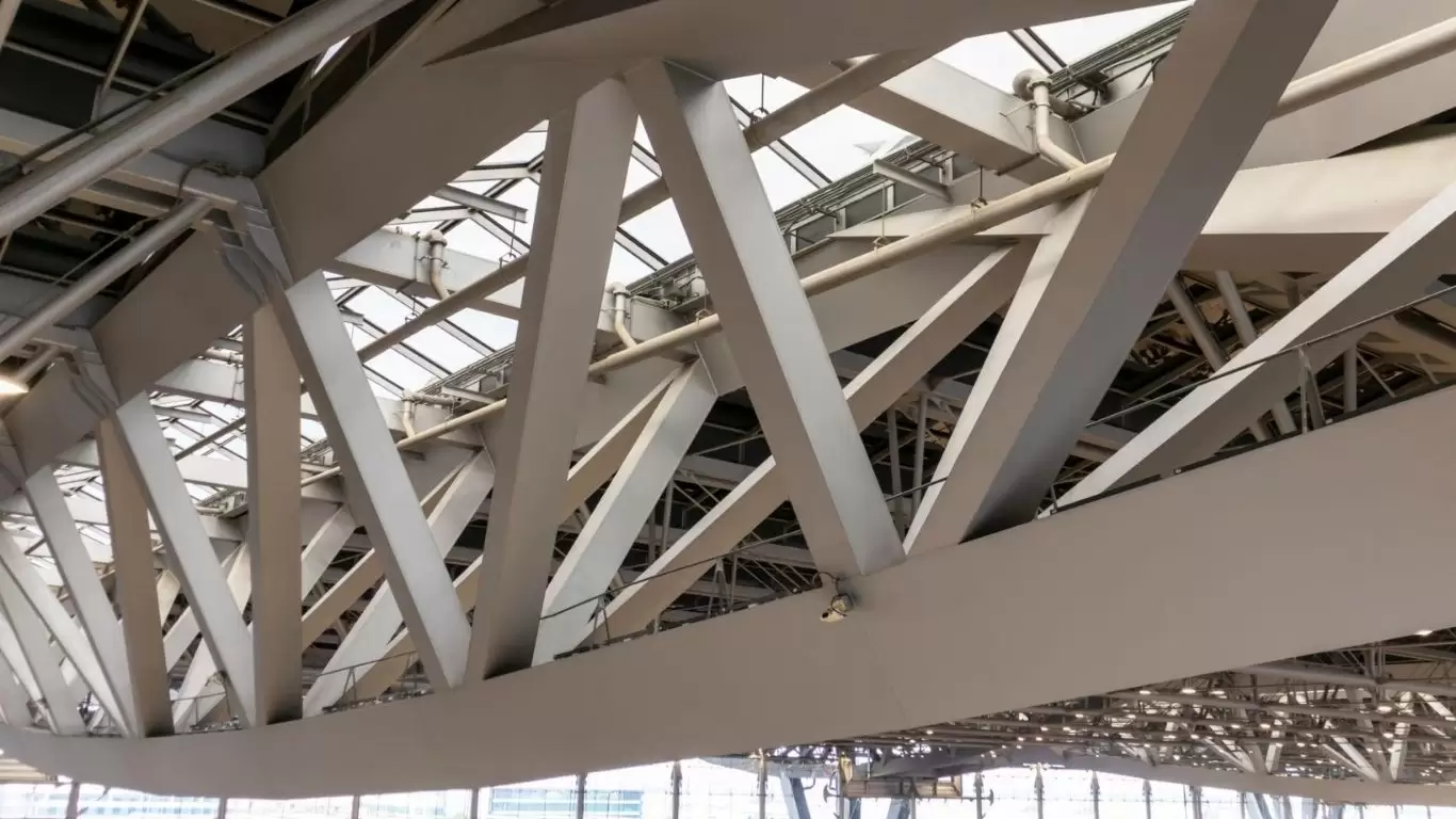 truss structures in steel frame construction