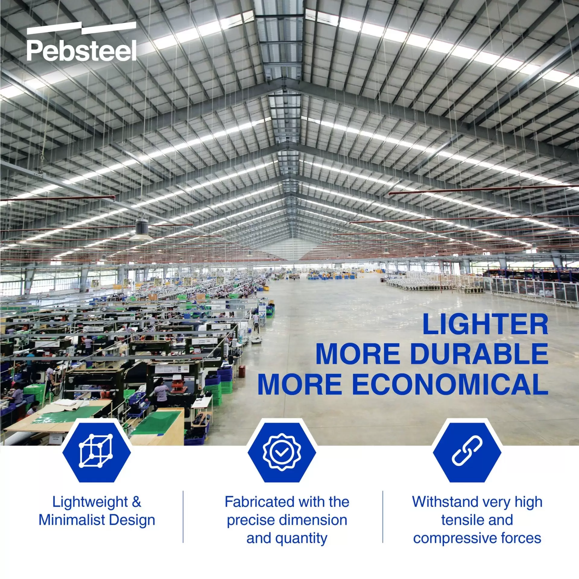 PEB lighter, more durable, more economical