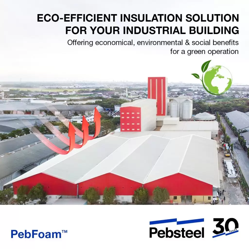 PebFoam | Eco-efficient insulation solution for industrial building